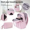 LARVENDER Expandable Carry On 3 Piece Luggage Set with Backpack