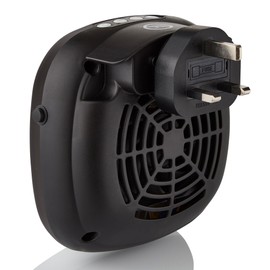 Swan Plug-In Fan Heater with 12 Hour Timer, LED Display and Overheat Protection, 700W, Black, SH27010N