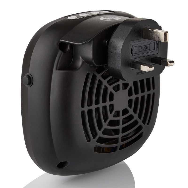 Swan Plug-In Fan Heater with 12 Hour Timer, LED Display