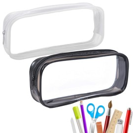 MENFENG Clear Pencil Bag,Exam Pencil Case,A Variety of Styles,Stationery Pen Bag for Teen Girls,Clear Pencil case,Large Pencil Pouch,Suitable for School, Office, Travel, etc