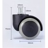 2 Inch Silent Rubber Furniture Casters – Set of 5