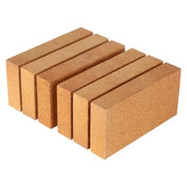 CongGongGo 6-Pack High Temp Firebricks 3000°F Insulating - 9"x4.5"x1.57"Fireclay Refractory Bricks for Pizza Oven, Wood Stove, Forge Durable Heat Fireplace, Steel Kiln (6 Pack, 9"x4.5"x1.57")