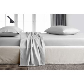 trendbeddingmart TBM 100% Egyptian Cotton Sheets, Silver Queen Sheets Set, 800 Thread Count Long Staple Cotton, Sateen Weave for Soft and Silky Feel, Fits Mattress Upto 18'' DEEP Pocket