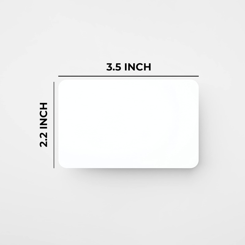 Purple Q Crafts Small White Business Cards 100 Pack 3.5"x2.2",