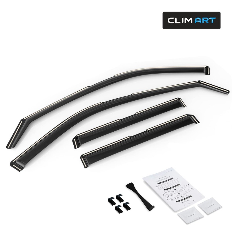 CLIM ART in-Channel Incredibly Durable Rain Guards for Nissan Kicks
