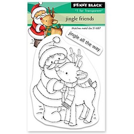 Penny Black 30-739 Jingle Friends Clear Stamp Set