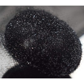 Black Metal Flake Glitter .008 0.008 Hex Vintage Paint (6 Ounce)