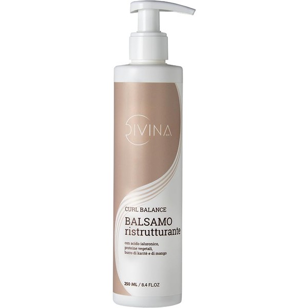 DIVINA BLK Restructuring Conditioner for Wavy Curly Super Curly Afro Hair Curl Balance Restorative Treatment (250ml)