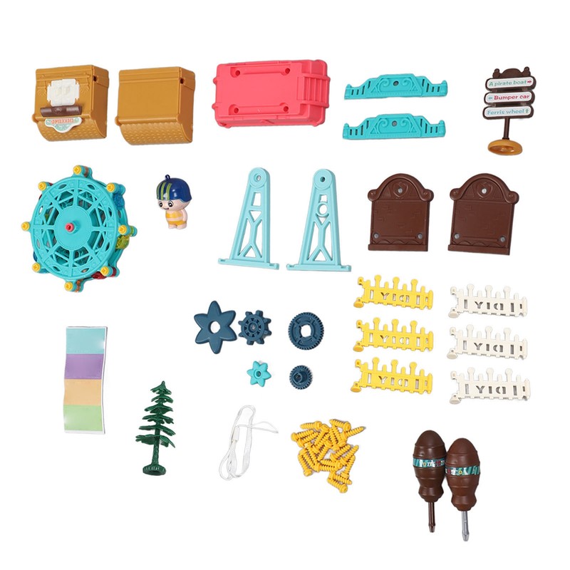 Kid Assembled Ferris Wheel Toy Nut Disassembled Maunal Ferris Wheel