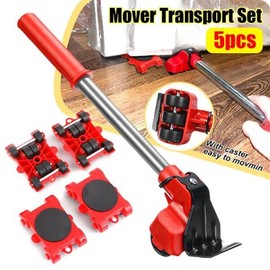 5개/대 헤비 듀티 가구 리프터 발동기 롤러 휠 바 이동 장치 리프팅 도우미 전송 도구 5 Pack Heavy Duty Furniture Lifter Roller Wheel Dolly Moving Device Lifting Helper Transfer Tool