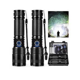 LBE Rechargeable LED Flashlights High Lumens, 900,000 Lumens Super Bright Fla...