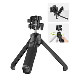 ULANZI TT38 Mini Tripod for Camera, One-Click Open Tabletop Camera Tripod Small Portable Stand with Uka F38 Quick Release, Travel Stand Compatible with DJI OSMO Pocket 3/OSMO 360/Insta360 x5/Sony