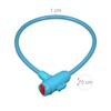 Relaxdays Children's Bicycle Lock, 2 Keys, 70 cm Long, Children's