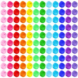 Mindsoft 120 Pcs Dance Scarves Bulk 12 Colors Square Juggling Play Silk Scarf 24 x 24 in Magic Colorful Rainbow Chiffon Props Music Movement Dancing Tricks Performance Accessories Learning Supplies
