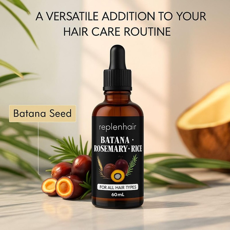 Replenhair Raw Batana Oil for Hair Growth | Unrefined Cold