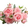 3 Bunches 5 Heads Artificial Persian Roses Wedding Hand Tied