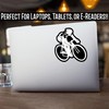 Bicycle Cycling Person Vinyl Decal Sticker for Cars Trucks Windows