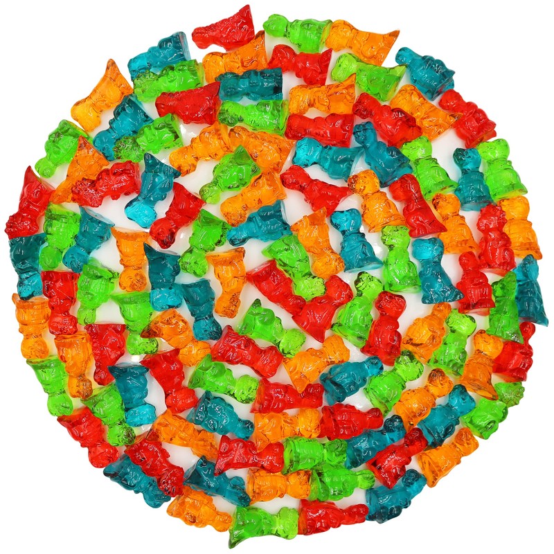 FirstChoiceCandy 3D Rainbow Juicy Gummy Candy (3D Dinosaur, 2 Pound