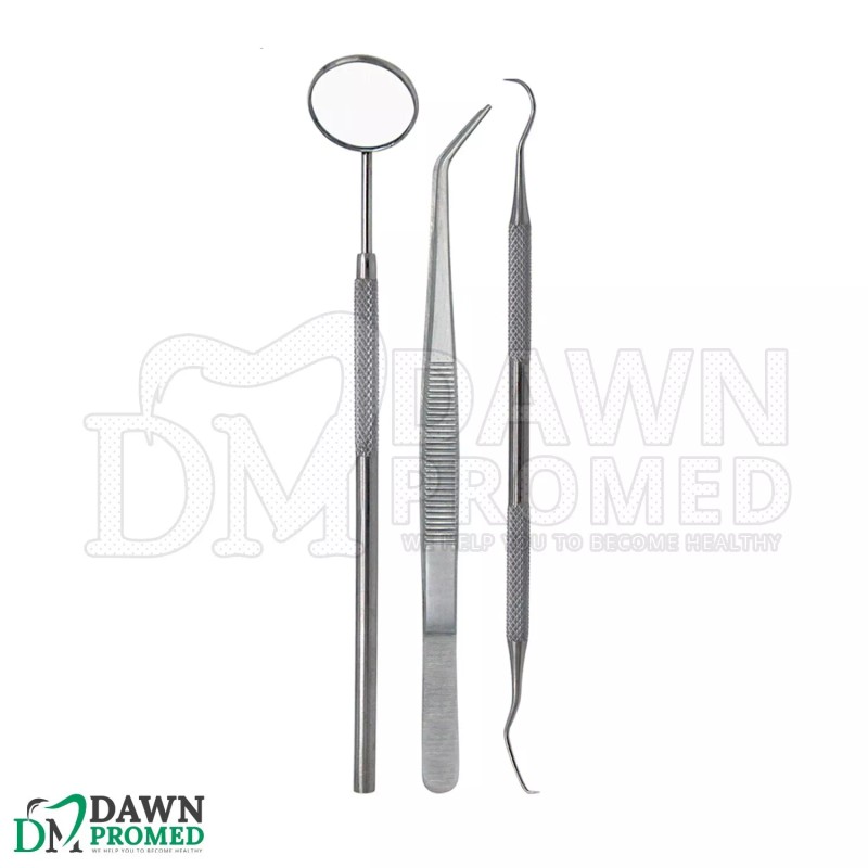 DawnProMed 8 Pcs Basic Dental Surgery Extracting Forceps Elevator Set