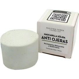 Nuestra Tierra Cosmética Mascarilla Sólida Anti Ojeras, Revitalizante, Refrescante y Reafirmante, 1 Pieza