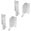 GBGS 2 Pairs Split Joist Hanger for 2x6,16 Gauge Face-Mount