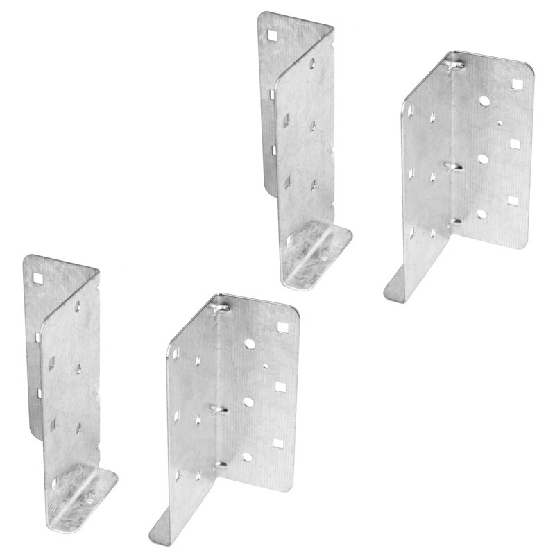GBGS 2 Pairs Split Joist Hanger for 2x6,16 Gauge Face-Mount