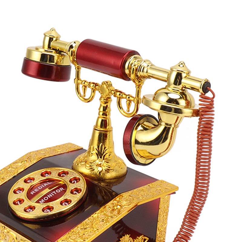 Dial Telephone Shaped Music Box Exquisite Retro Music Jewelry Box