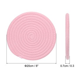 PATIKIL Trivets for Hot Dishes 8 Inch, 5 Pack Trivets Mat for Hot Pots and Pans Heat Resistant Hot Pads Pot Holders for Kitchen Table Counter, Pink