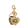 Coach Key Ring 91478-IMKHA COACH Keychain Signature Heart Bag Charm