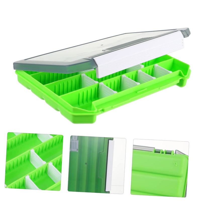 Outanaya Fishing Tackle Organizer Plastic Bait Box Lure Rig Spinner