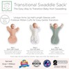 SwaddleDesigns Transitional Swaddle Sack with Arms Up Half-Length Sleeves and