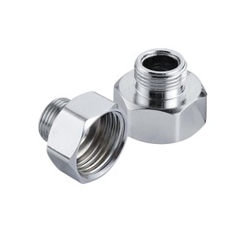 Faucet Water Hose Reducing Adapter male to female Hose Fittings 3/8“ comp to G1/2 Connector angle valve Faucet Supply Line Adapter for Water Pipe 2 Pieces