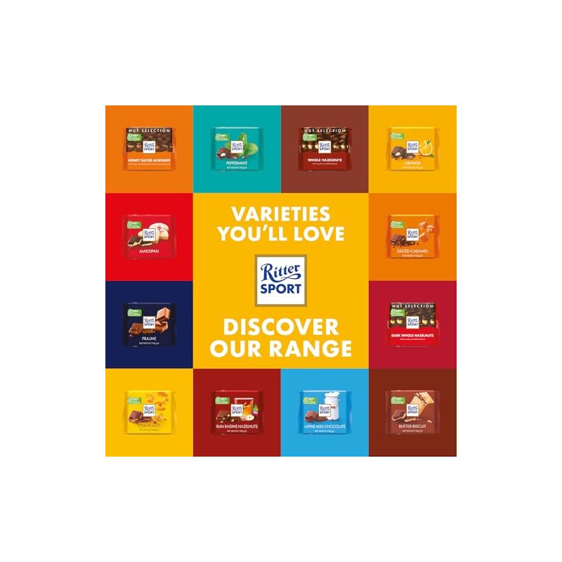 Ritter Sport nut class honey Salt Almond chocolate bar (11