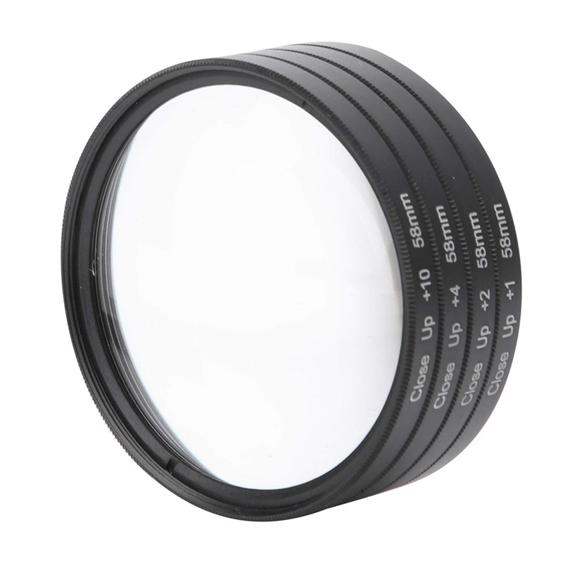 VEGBY1 Macro Filter Close-Up Close-Up Lens Kit 58mm Optical Glass