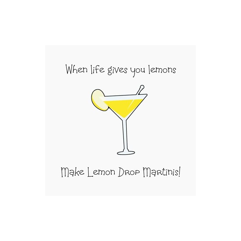 CafePress Lemon Drop Martinis Magnet 2.25" Round Magnet, Refrigerator Magnet