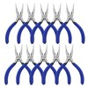 Mini Needle Nose Pliers 5"-10 Pack KAIHAOWIN Small Long Nose
