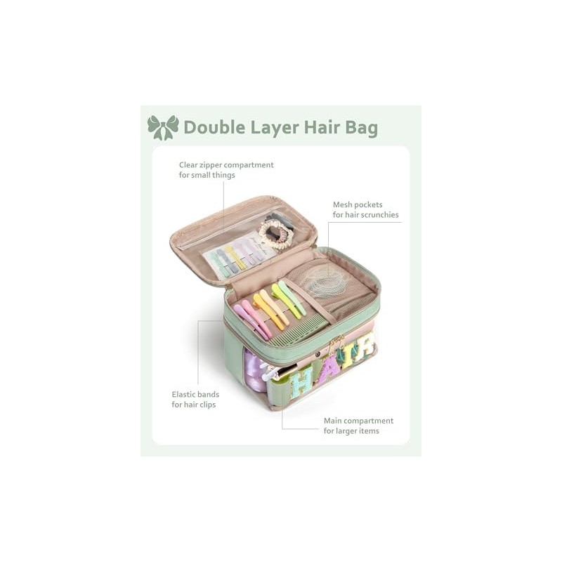 Travel Makeup Organizer, Compact Lightweight Accessory for Travel and Daily