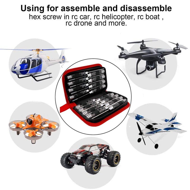 Rc Kit de herramientas de tornillo hexagonal juego de reparación