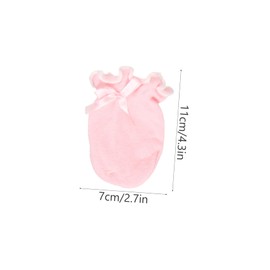 LIFKOME 12pairs Anti-scratch Mittens Bowknot Decor of Newborn Gloves Warm and Comfortable for Preventing Scratches and Keeping Hands Cozy