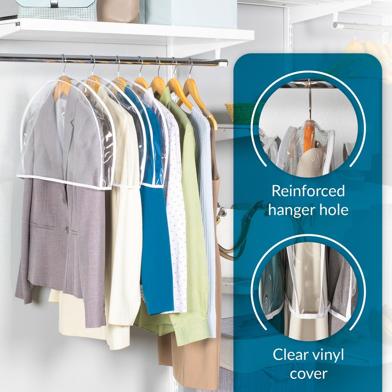 Violet Linen Clear Organization Vinyl Storage, 100% Vinyl, Heavy Duty,