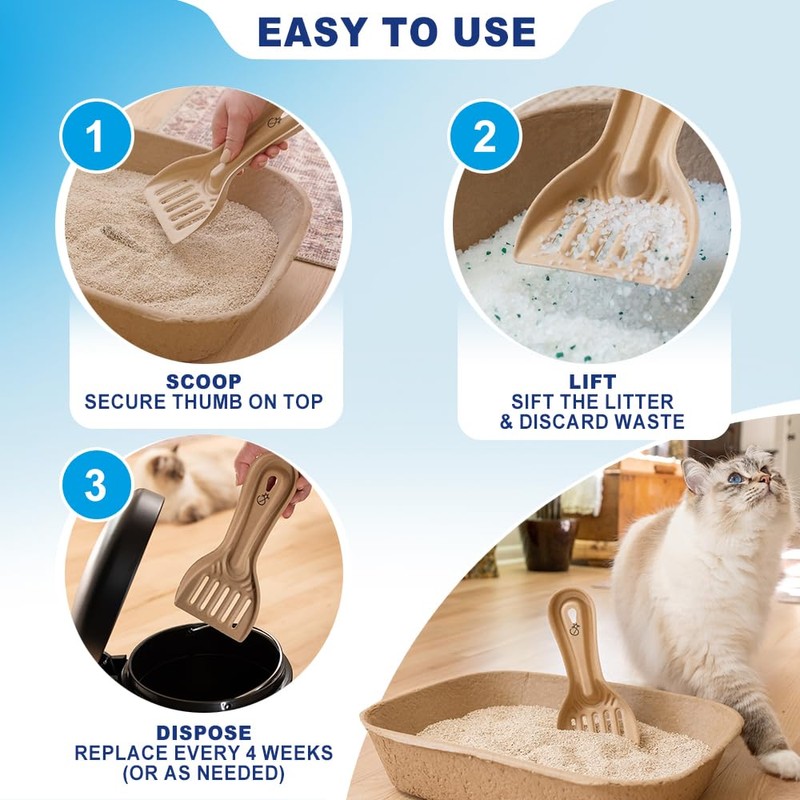 Scooples Disposable Cat & Rabbit Litter Scoops - All Natural,
