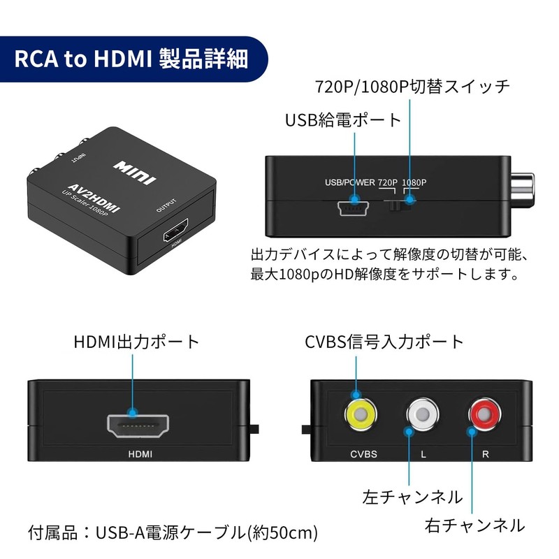 Reliable Japanese Company MSL FORCE HDMI to 3RCA Conversion Converter