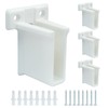 Moicstiy 12 Pcs Wire Shelf End Brackets, Wall Mount Shelf