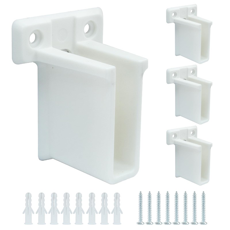 Moicstiy 12 Pcs Wire Shelf End Brackets, Wall Mount Shelf