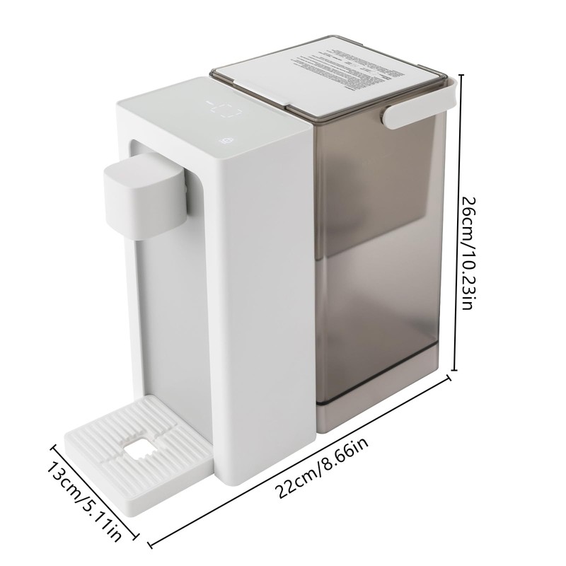 Instant Hot Water Filter Dispenser with 5 Temperature Adjustments and