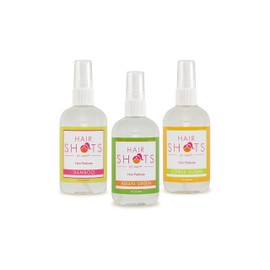 Hair Shots Heat Activated Hair Fragrance Always Fresh & Crisp Bundle 3 Items: Asian Green, Bamboo, Citrus Sugar