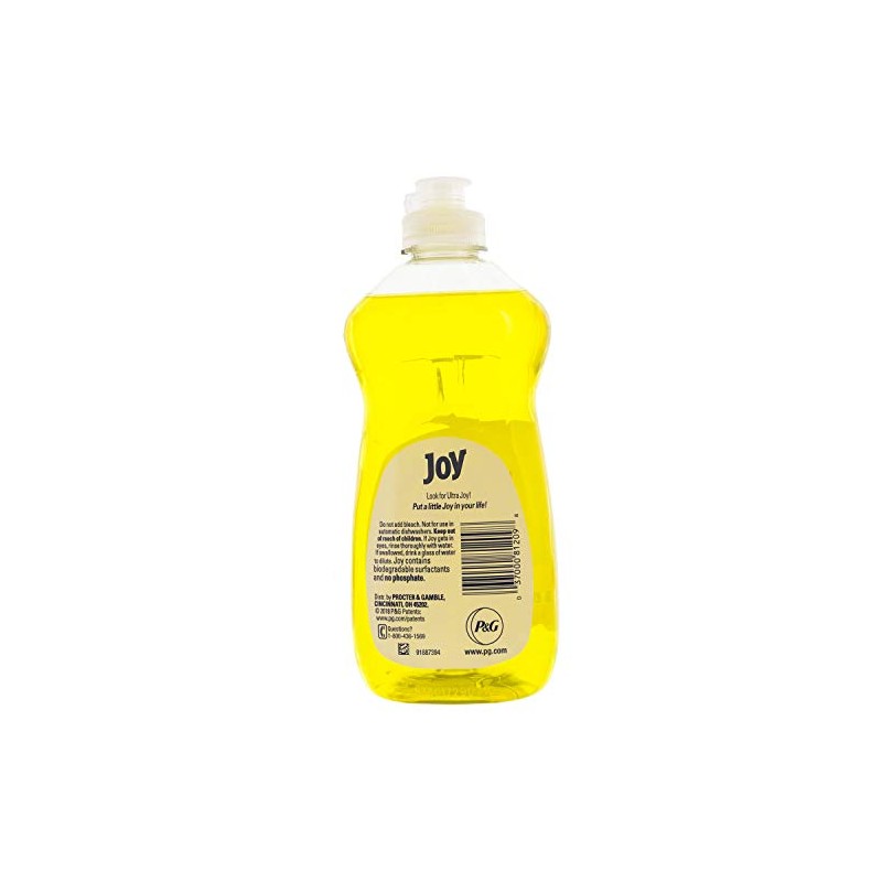 Joy 81209 Liquid Dish Soap, Lemon Scent, 12.6oz - Quantity