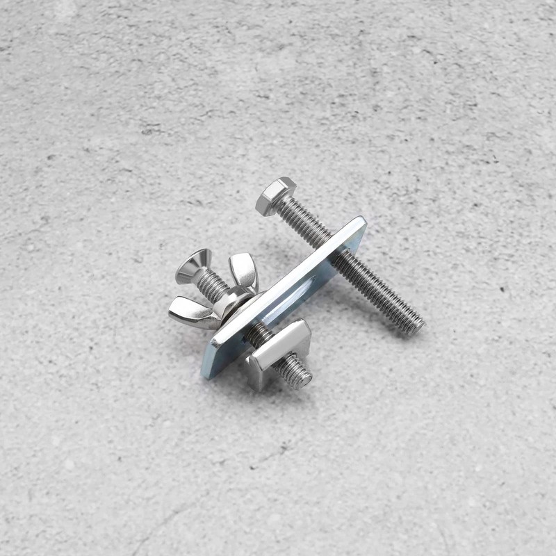 ECSiNG 8PCS T-Nut Compressor Clamps Kit Adjustable T-Track Mini Hold