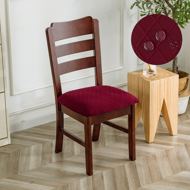 Genina Waterproof Seat Covers for Dining Room Chairs Covers Dining