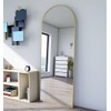 ZMYCZ Floor Mirror, 64"x21" Arched Full Length Mirror Standing Hanging